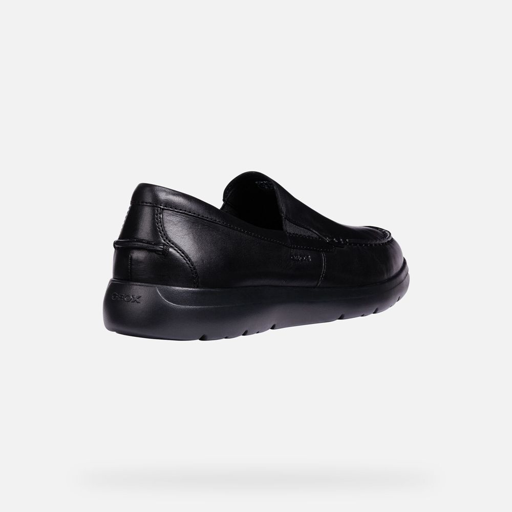 Mocassins Geox Homem Pretas - Leitan - JFQAG3159